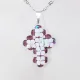 Small Cross - Adena-Silver Chain - 2